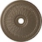 Ekena Millwork Oakleaf Ceiling Medallion (Fits Canopies up to 6 1/4"), 29 1/8"OD x 3 5/8"ID x 1"P, Warm Silver CM29OAWSS - alternate 1